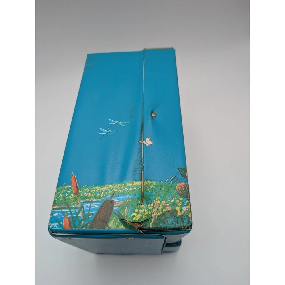 VTG Mattel 1965 Skooter Doll Vinyl Wardrobe Clothing Case / Doll Case Blue